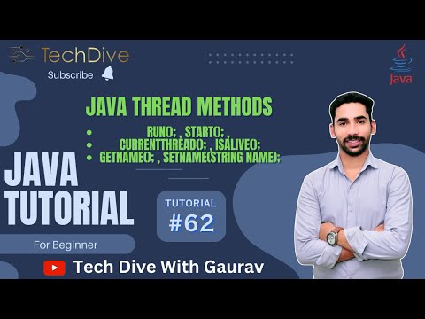 Methods Of Thread Class In Java Multithreading In Java Tutorial 62