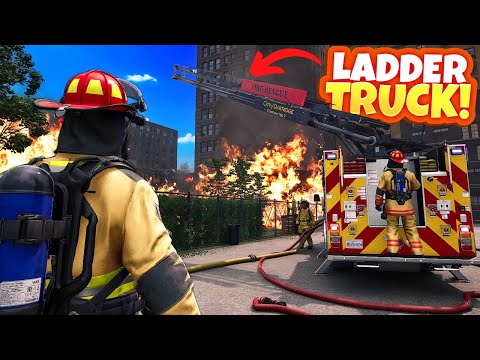We Got a Ladder Truck With Spycakes To Fight Fires in Firefighting Simulator: Ignite!