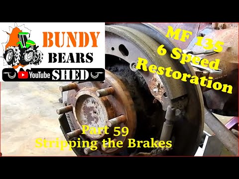 MF135 6 Speed Restoration - Stripping the Brakes