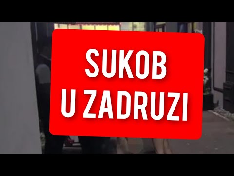 UZASAN SUKOB U ZADRUZI - KAMERA SNIMILA JEZIVU SCENU