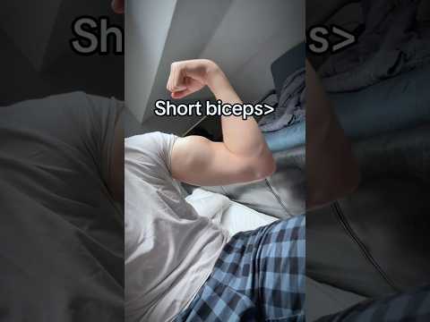 Short Biceps vs Long Biceps 💪🏻💪🏻 #bodybuilding #fitness #gym #shortsvideos