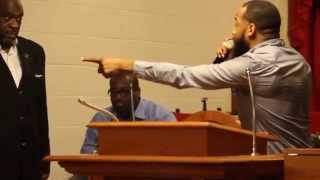 Pastor Tim Rogers at St. James M.B. Church Spring Revival Day 1