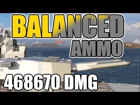 Conqueror in ARMSRACE, 468670 DMG - World of Warships