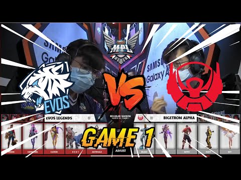 BRUNO BTR BRANZ DAMAGENYA SAKIT BANGET !!!! [MPL] SEASON 7 - EVOS LEGENDS VS BIGETRON ALPHA - GAME 1