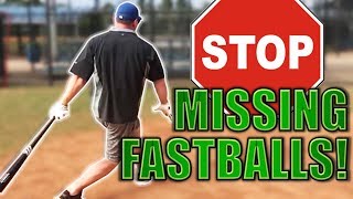How to STOP missing fastballs and GET MORE BASE HITS!