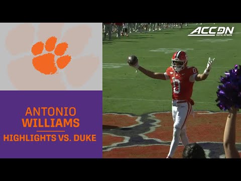 Clemson WR Antonio Williams Highlights vs. Duke