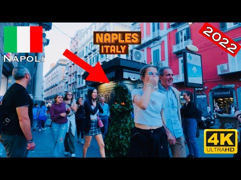 🇮🇹 4K Great Saturday Walk in Napoli 2022 The Italy Walking Tour -Naples,Italy