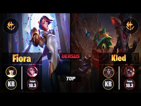 Flame FIORA (Top) [Conqueror] VS KLED - Grandmaster KR Patch 10.3