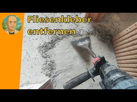 Removing tile adhesive — 2 methods