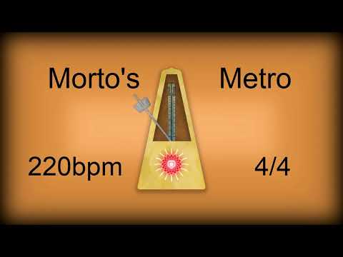 220 bpm 4/4 Metronome Woodblock (12 minutes)