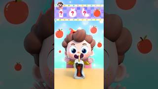 Baby Tries Fruit Drinks🥤 | Healthy Habits #shorts
