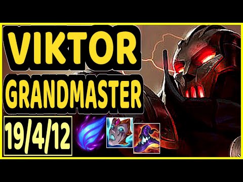 PEKIN WOOF (VIKTOR) - 19/4/12 KDA MID GAMEPLAY - NA Ranked GRANDMASTER