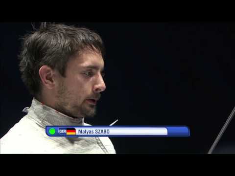 Moscow 2015 MS GP Semifinal 01 podium Szabo M GER vs Decsi T HUN