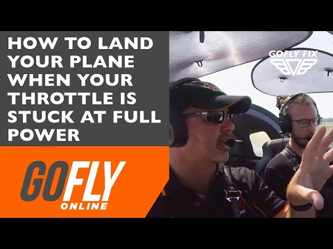 The correct procedure when your throttle is stuck on full power - GoFly Fix