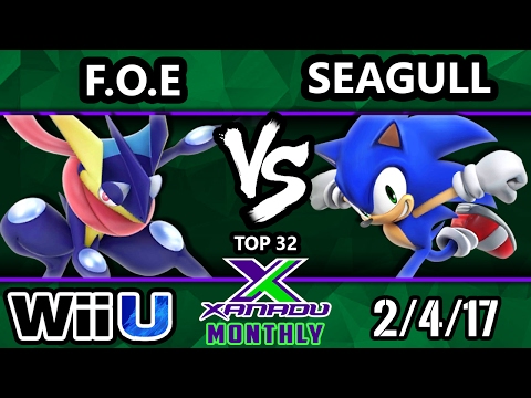 S@X Feb Monthly - F.O.E. (Greninja) Vs. Inc | Seagull Joe (Sonic) SSB4 Winners Quarters