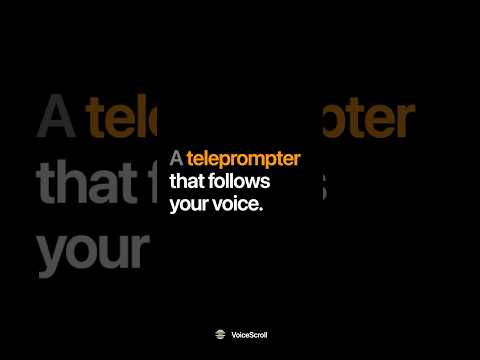VoiceScroll — Teleprompter