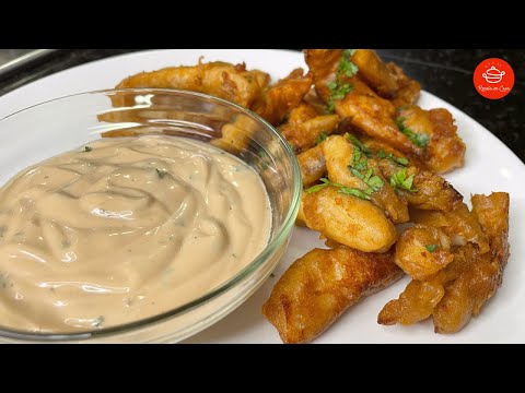 PESCADO CROCANTE FRITO 🐟 | tempura con cerveza y salsa deliciosa.