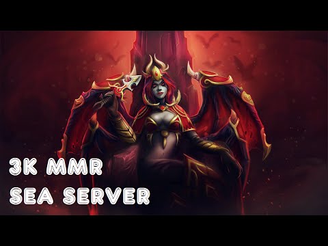 DOTA 2 - 3K MMR SEA SERVER !! QUEEN OF PAIN GAMEPLAY !!