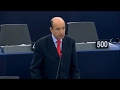 Carlos Coelho sobre o Sistema de Entrada e Saída, em intervenção no Parlamento Europeu