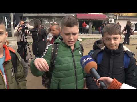 Zjarr pranë shkollës 9-vjeçare ‘Ahmet Gashi’, këputet teli i korrentit nga shtylla e tensionit