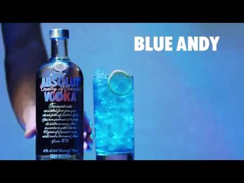 How to make an Absolut Blue Andy Cocktail | Color it Warhol