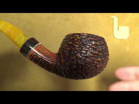 Pipa Santambrogio rusticata - Half Bent Apple - SS292