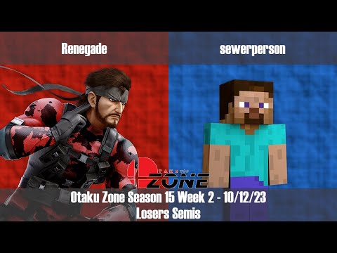 OZone15W2 - LS - Renegade [Snake] vs sewerperson [Steve]