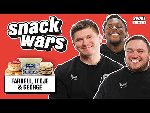 England Rugby Players Rate English & Rest of the World Food | Snack Wars