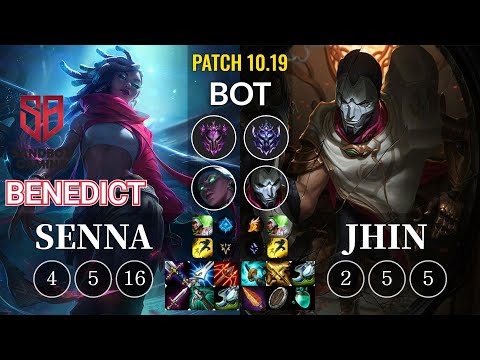 SB Benedict Senna vs Jhin Bot - KR Patch 10.19