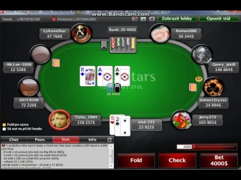 Turnaj v pokeru -freeroll 18.5.2013 na PokerStars-poslední část