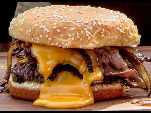 Philly Cheesesteak Burger Recipe Two Ways!