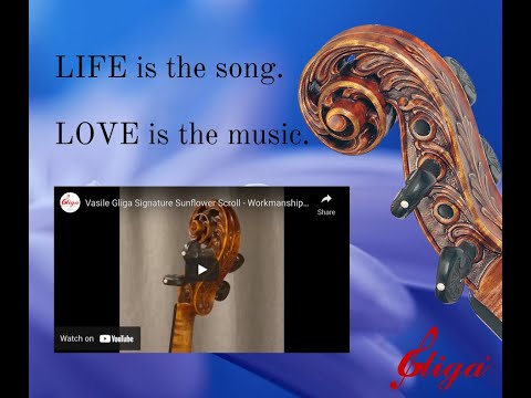 A Fine Gliga Maestro Violin in Canada for an Advanced Violin Student - Sunflower Scroll - D3598V