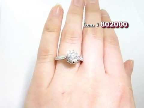 102 ct designer cluster ring in 18kt white gold