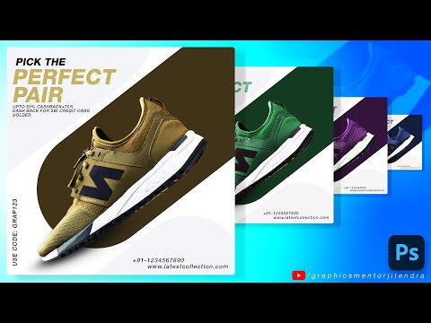 Banner Designing in Photoshop in Hindi Photoshop CC 2020 Advertisement Designing