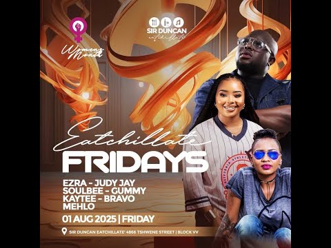 JUDY JAY  WOMAN'S MONTH AT   SIR DUNCAN FRIDAY EATCHILLATE