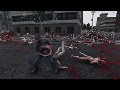 Captain America VS Zombie Horde UEBS 2 l Ultimate Epic Battle Simulator 2