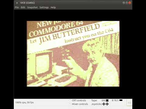 Jim Butterfield, C64+REU video player