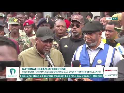 Prez Mahama proposes monthly nationwide clean-up exercise to tackle sanitation challenges