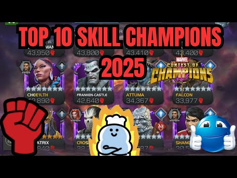 TOP 10 SKILL CHAMPIONS IN MARVEL CONTEST OF CHAMPIONS!