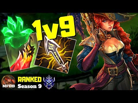 *TRUE* 1v9 CRIT MISS FORTUNE WILL HARD CARRY - League of Legends (Season 9)