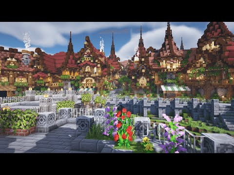 Minecraft Fantasy Builds - Minecraft | Fantasy Town Ep1 | Introduction To My Town