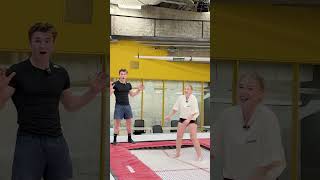 3e défi de Félix Dolci en gymnastique 🤸‍♀️ #gymnastique #backflip