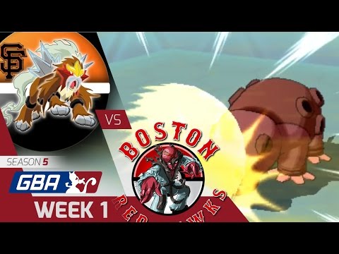 GBA Season 5 Week 1 - San Francisco GiEnteis vs. Boston Red Sawks