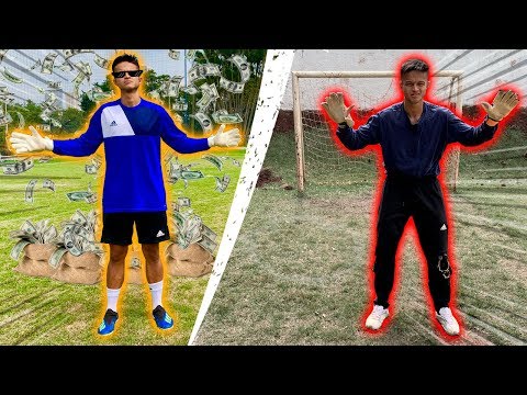 GOLEIRO RICO vs GOLEIRO POBRE!!