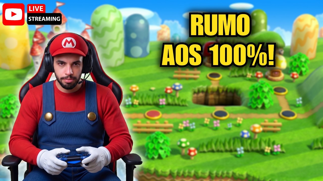 NEW SUPER MARIO BROS WII :🌟 100% A BUSCA POR TODAS AS STAR COINS! 🍄 | Live Completa Ao Vivo