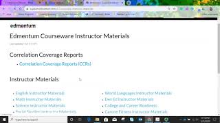 Teacher- Instructor Materials Answer Keys (Edmentum)