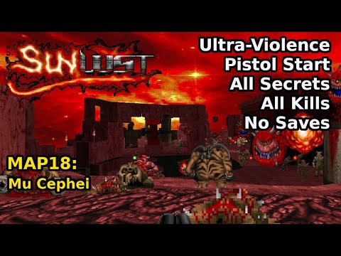 Doom II: Sunlust - MAP18: Mu Cephei (Ultra-Violence 100%)