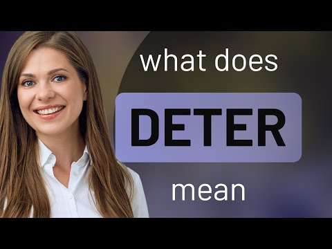 Deter — what is DETER definition