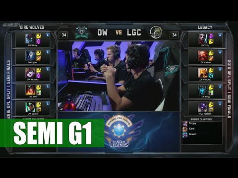 Dire Wolves vs Legacy | Game 1 Semi Finals OPL Spring 2016 | DW vs LGC G1