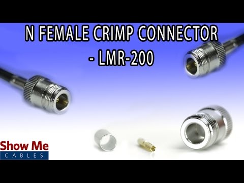 N Female Crimp For LMR200 - Easy Install For Your Coax Cable #1075
